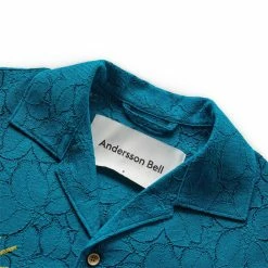 Andersson Bell SUMMER GARDEN EMBROIDERY OPEN COLLAR SHIRT -NIke Shop anderssonbellSUMMERGARDENEMBROIDERYOPENCOLLARSHIRTD.GREENSATB845M 6
