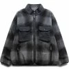 And Wander CHECK BOA JACKET 1 And Wander CHECK BOA JACKET -NIke Shop andwanderCHECKBOAJACKETBLACKXL5742281346 1
