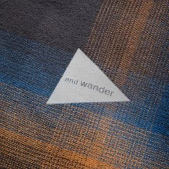 And Wander THERMONEL CHECK SHIRT -NIke Shop andwanderTHERMONELCHECKSHIRTMNAVYL5742283383 5