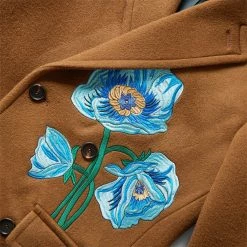 Awake NY FLORAL OVERSIZED OVERCOAT -NIke Shop awakenyFLORALOVERSIZEDOVERCOATMOCHAMAWK FW22 OT007 4