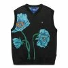Awake NY FLORAL SWEATER VEST -NIke Shop awakenyFLORALSWEATERVESTBLACKSAWK FW22 KN003 1