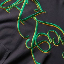 Awake NY SCRIPT OVERSIZED EMBROIDERED HOODIE -NIke Shop awakenySCRIPTOVERSIZEDEMBROIDEREDHOODIECHARCOALSAWK FW22 HD001 3