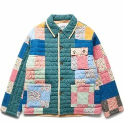 Bode DOTTED DAISY QUILT WORKWEAR JACKET