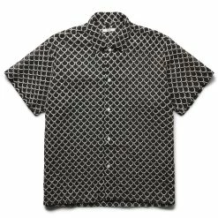 Bode EMBROIDERED SHEER SIREN S/S SHIRT