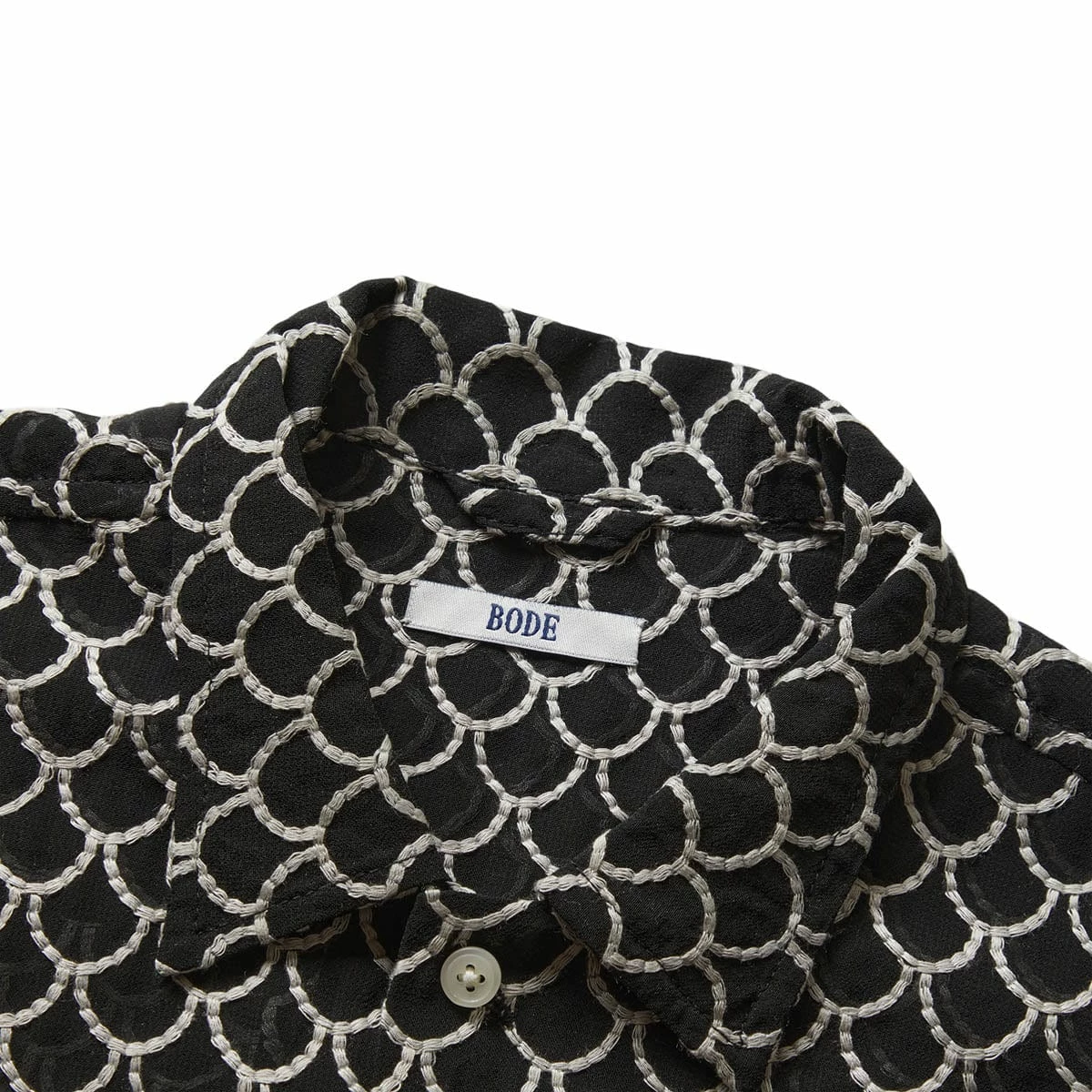 Bode EMBROIDERED SHEER SIREN S/S SHIRT 5 Bode EMBROIDERED SHEER SIREN S/S SHIRT - Image 3