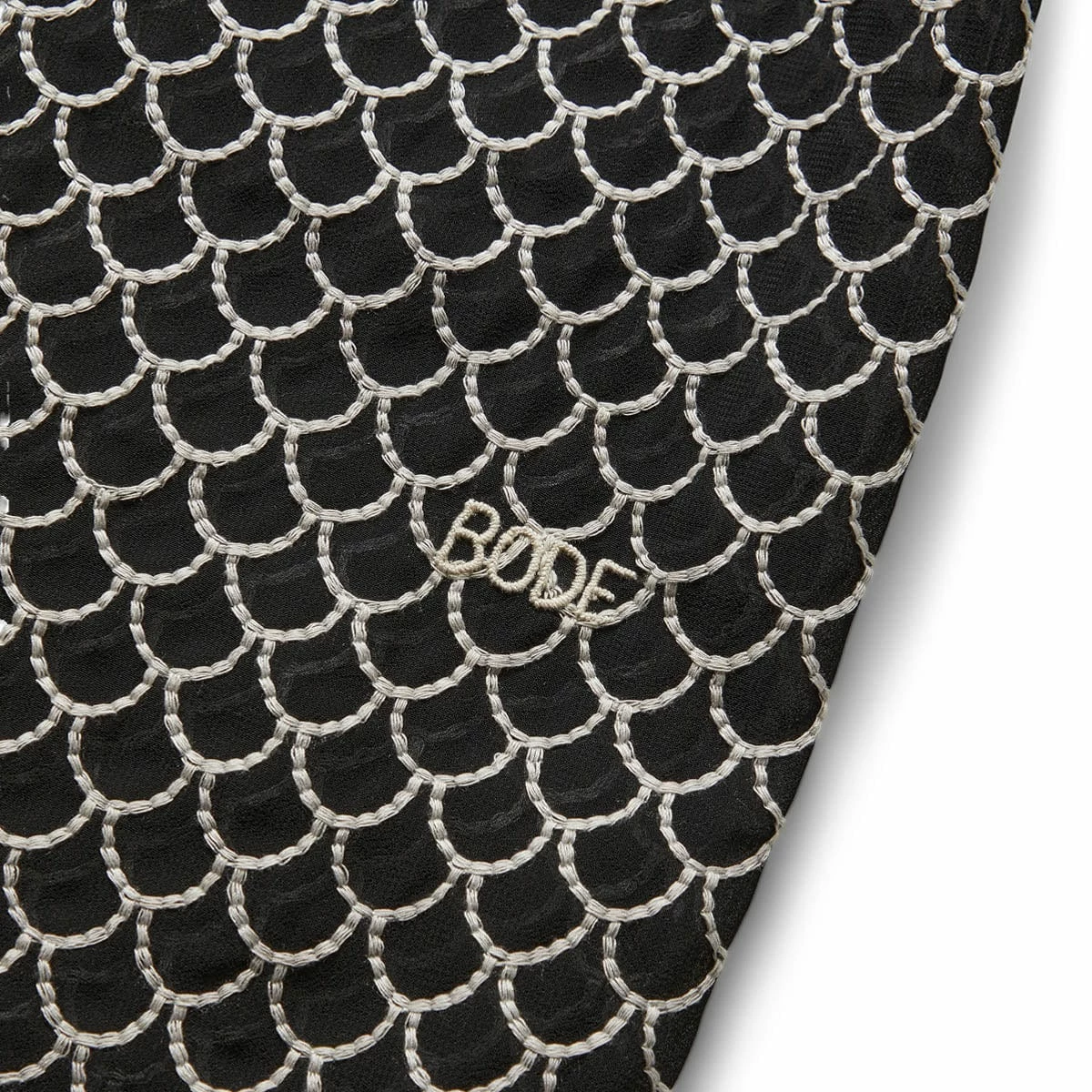 Bode EMBROIDERED SHEER SIREN S/S SHIRT 7 Bode EMBROIDERED SHEER SIREN S/S SHIRT - Image 5