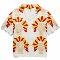 Bode FOLIAGE APPLIQUE SHIRT