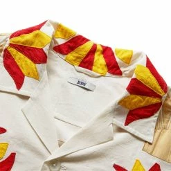 Bode FOLIAGE APPLIQUE SHIRT -NIke Shop bodeFOLIAGEAPPLIQUESSSHIRTBROWNMULTIMLMRF22SH013 4
