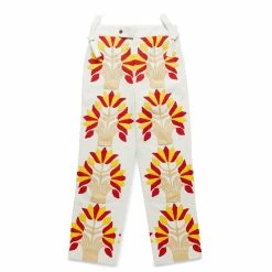 Bode FOLIAGE APPLIQUE TROUSERS