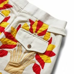 Bode FOLIAGE APPLIQUE TROUSERS -NIke Shop bodeFOLIAGEAPPLIQUETROUSERGOOSEBERRY30MRF22BT004 6