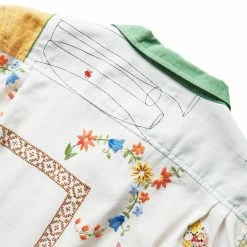 Bode PATCHWORK NAPKIN LONGSLEEVE SHIRT -NIke Shop bodePATCHWORKNAPKINLSSHIRTMULTIMLMRSH000159 5