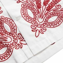 Bode PILEA SS SHIRT -NIke Shop bodePILEASSSHIRTREDWHITEMLMRSH000067 4