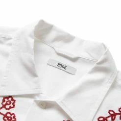 Bode PILEA SS SHIRT -NIke Shop bodePILEASSSHIRTREDWHITEMLMRSH000067 5