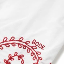 Bode PILEA SS SHIRT -NIke Shop bodePILEASSSHIRTREDWHITEMLMRSH000067 6
