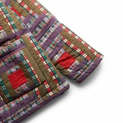 Bode PLAID LOG CABIN QUILT JACKET 9 Bode PLAID LOG CABIN QUILT JACKET -NIke Shop bodePLAIDLOGCABINQUILTJACKETPURPLEMULTIMLMRF22OW003 3