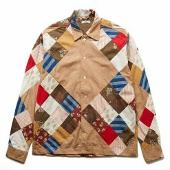 Bode PONY CALICO QUILT LS SHIRT