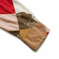 Bode PONY CALICO QUILT LS SHIRT -NIke Shop bodePONYCALICOQUILTLSSHIRTBROWNMULTIMLMRSH000138 3