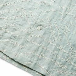 Bode POWDER SIGNATURE SHORT SLEEVE -NIke Shop bodePOWDERSIGNATURESSBLUESMMRF22SH011 3