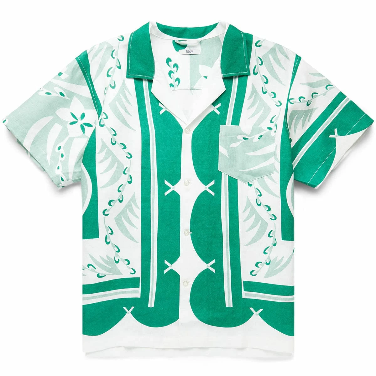 Bode PRAIRIE WILLOW SHORT SLEEVE SHIRT 3 Bode PRAIRIE WILLOW SHORT SLEEVE SHIRT