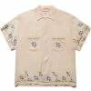 Bode SEQUINED FLORAL NET SS SHIRT