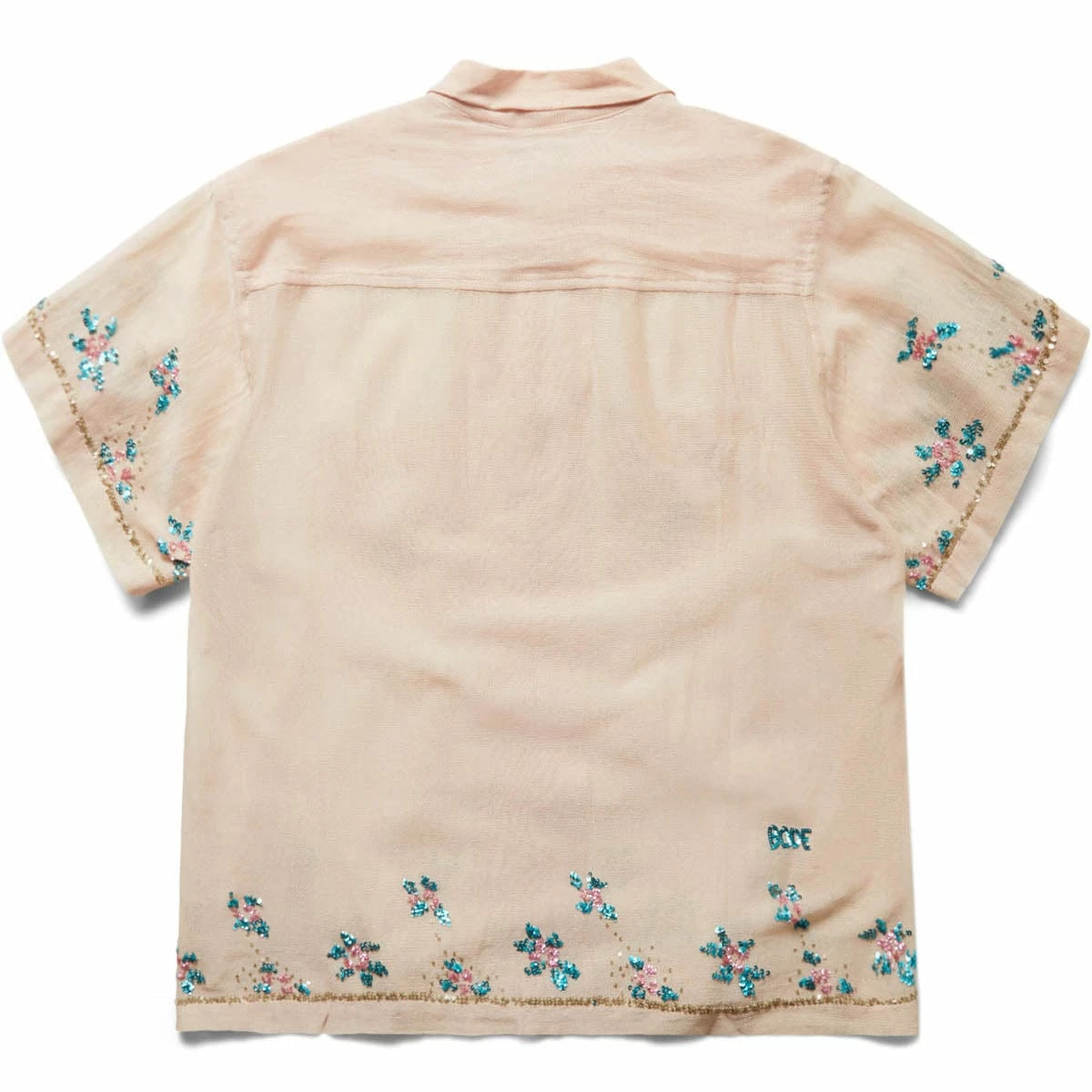 Bode SEQUINED FLORAL NET SS SHIRT 4 Bode SEQUINED FLORAL NET SS SHIRT - Image 2