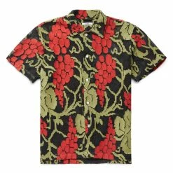 Bode VINYARD MESH SHORT SLEEVE SHIRT
