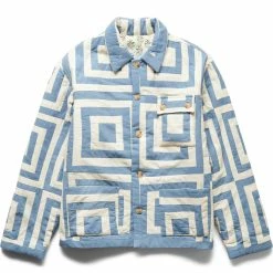 Bode WHITE HOUSE STEPS QUILT JACKET