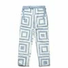 Bode WHITE HOUSE STEPS QUILT TROUSER 2 Bode WHITE HOUSE STEPS QUILT TROUSER -NIke Shop bodeWHITEHOUSESTEPSQUILTTROUSERBLUECREAM30MRF22BT031 1