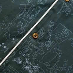 Brain Dead HEDGEHOG PAJAMA TOP -NIke Shop braindeadHEDGEHOGPAJAMATOPFORESTGREENSBDW22T14002794GR02 5