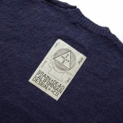 Brain Dead LOGOHEAD PILE CREWNECK SWEATER -NIke Shop braindeadLOGOHEADPILECREWNECKSWEATERNAVYSBDW22O12002639NY01 5
