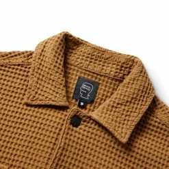 Brain Dead WAFFLE SNAP FRONT SHIRT -NIke Shop braindeadWAFFLESNAPFRONTSHIRTLIGHTBROWNSBDF22T22001365BR02 4