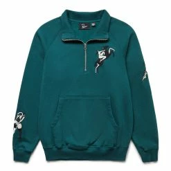 By Parra LIFE EXPERIENCE HALF ZIP SWEATSHIRT