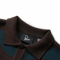 By Parra ONE WEIRD WAVE KNITTED POLO SHIRT -NIke Shop byparraONEWEIRDWAVEKNITTEDPOLOSHIRTPINEGREENS48410 4
