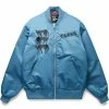 By Parra STACKED PETS VARSITY JACKET -NIke Shop byparraSTACKEDPETSVARSITYJACKETTEALS49141 1
