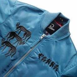 By Parra STACKED PETS VARSITY JACKET -NIke Shop byparraSTACKEDPETSVARSITYJACKETTEALS49141 3