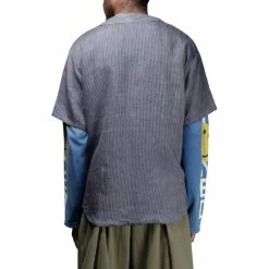 KAPITAL IDG LINEN BAMBOO STRIPE BASEBALL SHIRT -NIke Shop ca96843a8422cfa7f27a8c026b0eeb6b