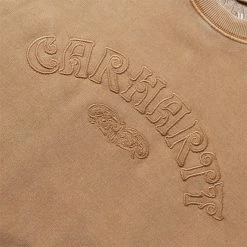 Carhartt WIP VERSE SCRIPT SWEATSHIRT -NIke Shop carharttWIPVERSESCRIPTSWEATSHIRTHAMILTONBROWN GARMENTDYED XSI030640 HZ GD 3