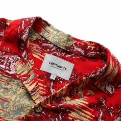 Carhartt WIP BAYOU SHIRT -NIke Shop carharttwipSSBAYOUSHIRTBAYOUPRINTREDSUNSETSI031464 1HHXX 4