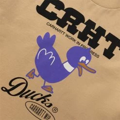Carhartt WIP S/S CRHT DUCKS T-SHIRT -NIke Shop carharttwipSSCRHTDUCKST SHIRTDUSTYHBROWNSI030207 07E XX 3