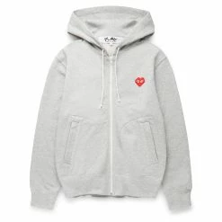 Comme Des Garçons Play PLAY ZIP HOODED SWEATSHIRT