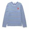 Comme Des Garçons Play STRIPED LONG SLEEVE T-SHIRT