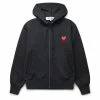 Comme Des Garçons Play PLAY ZIP HOODED SWEATSHIRT -NIke Shop commedesgarconsPLAYZIPHOODEDSWEATSHIRTBLACKSP1T172 1