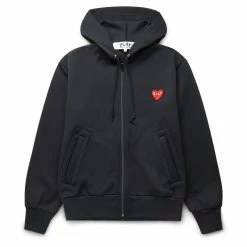 Comme Des Garçons Play PLAY ZIP HOODED SWEATSHIRT