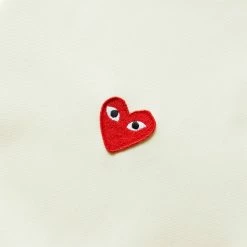 Comme Des Garçons Play PLAY ZIP HOODED SWEATSHIRT -NIke Shop commedesgarconsPLAYZIPHOODEDSWEATSHIRTIVORYMP1T172 3