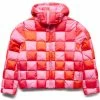 ERL GRADIENT CHECKED HOODED PUFFER COAT -NIke Shop erlGRADIENTCHECKERHOODEDPUFFERCOATWOVENPINKMERL05C002 1