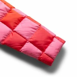 ERL GRADIENT CHECKED HOODED PUFFER COAT -NIke Shop erlGRADIENTCHECKERHOODEDPUFFERCOATWOVENPINKMERL05C002 3