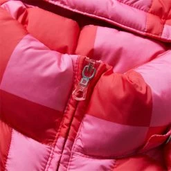 ERL GRADIENT CHECKED HOODED PUFFER COAT -NIke Shop erlGRADIENTCHECKERHOODEDPUFFERCOATWOVENPINKMERL05C002 4