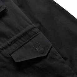 Fred Perry X RAF SIMONS MILITARY JACKET 10 Fred Perry X RAF SIMONS MILITARY JACKET -NIke Shop fredperryMILITARYJACKETBLACKMSJ4222 3