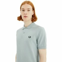 PLAIN FRED PERRY SHIRT -NIke Shop fredperryPLAINFREDPERRYSHIRTSILVERBLUESM6000 4