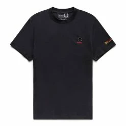 Fred Perry X RAF SIMONS PRINTED SLEEVE T-SHIRT